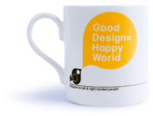 Design Museum mug: "Good Design = Happy World"