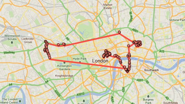 London day two map